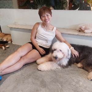 Just a human and dog chilling
