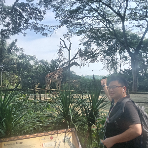 Hiking at the zoo