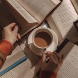 ; reading book