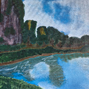 Landscape Oil Painting, thanks to Skills Future Credits